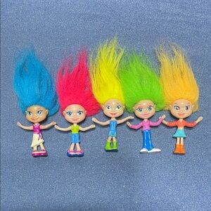 💙Colorful Trollz Dolls Set 2000’s McDonald’s Trollz